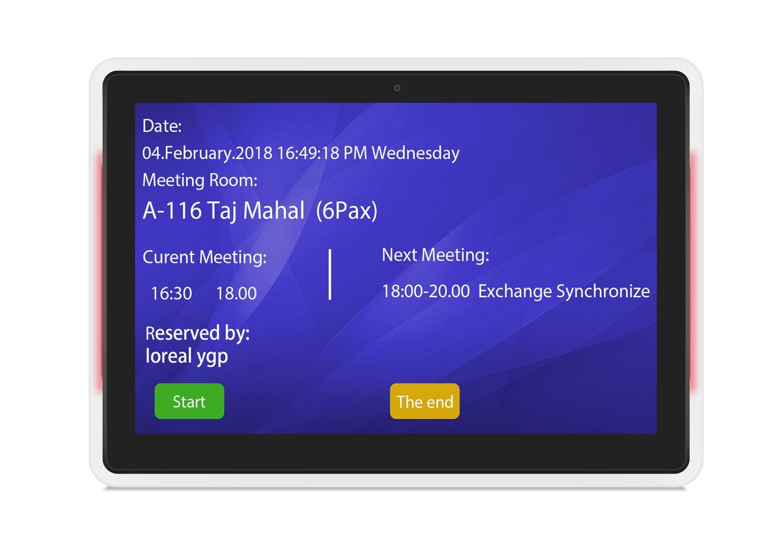 Pannello LCD a 10,1 pollici del supporto RK3288 IPS della parete della compressa dell'esposizione della sala riunioni di WA1012T Android