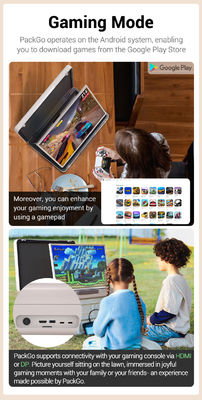 ELC PackGO Portatile da 27 pollici Portfolio Design Touch Screen Sistema Android Smart TV Screen per il campeggio