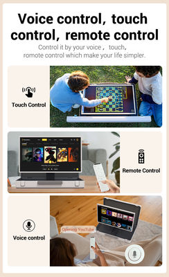 ELC PackGO Portatile da 27 pollici Portfolio Design Touch Screen Sistema Android Smart TV Screen per il campeggio