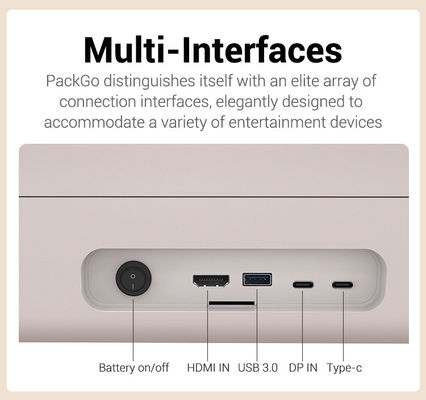 ELC PackGO Portatile da 27 pollici Portfolio Design Touch Screen Sistema Android Smart TV Screen per il campeggio