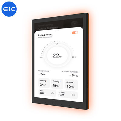 RJ45 con POE Smart Home Tablet 10-Point Capacitive Touch Panel con materia Zigbee