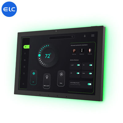 10.1' WiFi6E Smart Home Touchscreen Control Panel Opzionale NFC Camera 5M/P Con LED Light Bar