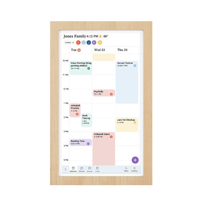 21' Wholesale Smart Home Products Bluetooth 5.3 Ultra-slim Touch Screen Tablet WiFi 6 con Mu-MIMO per il calendario
