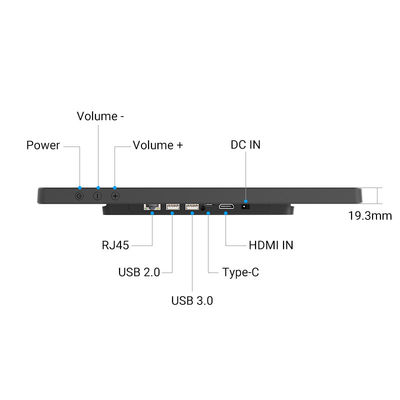 32' Android Tablet WiFi 6 Quadro ultra-stretto per Smart Home Calendario digitale