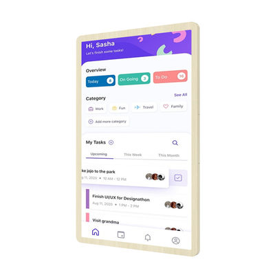 Ultra Slim Calendario elettronico a parete touch screen Smart Calendario a parete Wifi 6 con Mu-MIMO