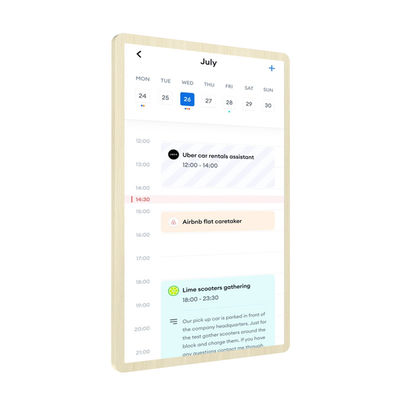 Ultra Slim Calendario elettronico a parete touch screen Smart Calendario a parete Wifi 6 con Mu-MIMO