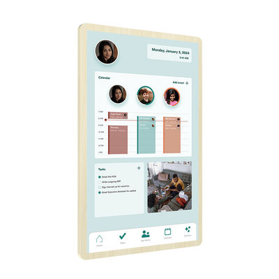 Ultra Slim Calendario elettronico a parete touch screen Smart Calendario a parete Wifi 6 con Mu-MIMO