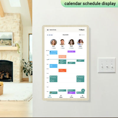 21 Inch Incell Android14 Digital Wall Calendar Software gratuito Touch Screen Smart Calendar Display per la famiglia