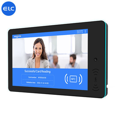RK3568 Segnaletica digitale a muro Android 12 touch screen indoor POE NFC luce a LED per riunioni