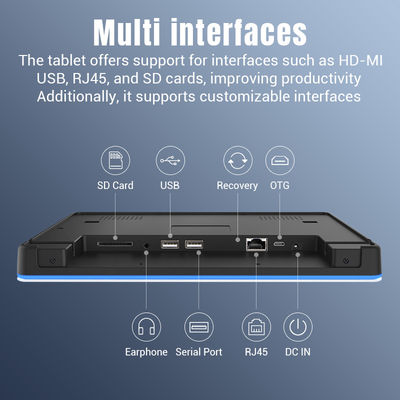 RK3568 Segnaletica digitale a muro Android 12 touch screen indoor POE NFC luce a LED per riunioni