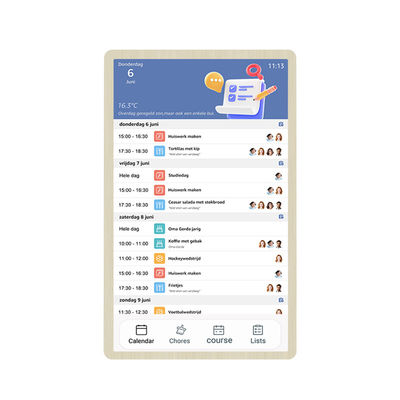 Nuovo design RK3576 android 13 calendario intelligente famiglia digitale muro calendario calendario lista di controllo visualizzazione