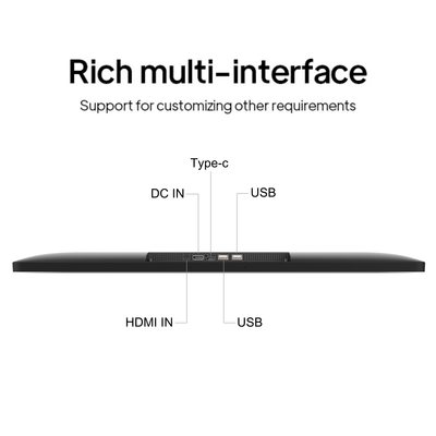 ELC SW2495T 24 pollici 1920*1080 250cdm2 10-point in Cell Touch Display di segnaletica digitale verticale Laptop Pos Tablet Chioschi di vendita