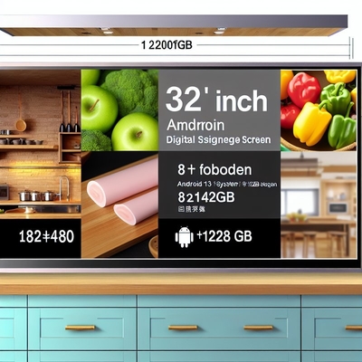 24 32 pollici 8+128gb Android 13 1920*1080 24 pollici Digital Signage Display Display Cucina Display Screen Display System