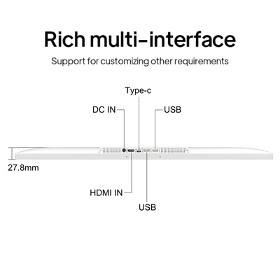 24 pollici 32 pollici Incell Screen Display Lcd Touch Screen Android 13 Pubblicità Digital Signage Catena di ristoranti e negozi di bevande