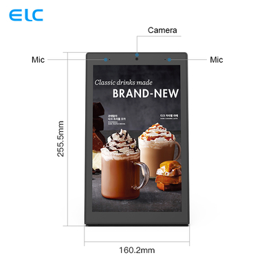 Touchscreen Android a forma di L da 10,1'' RK3568 Quad core cortex A55 Digital Signage verticale per schermo menu ristoranti