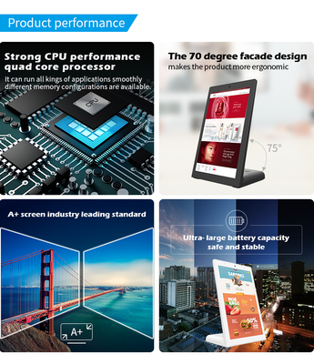Touchscreen Android a forma di L da 10,1'' RK3568 Quad core cortex A55 Digital Signage verticale per schermo menu ristoranti