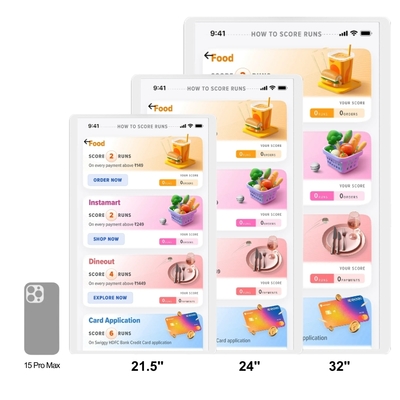 Schermo di visualizzazione della cucina Sistema Kds Sistema Pos NFC Monitor di visualizzazione degli ordini della cucina Android 13 ELed Schermo di visualizzazione della gestione dei menu KDS
