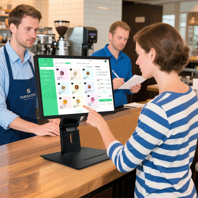 21 pollici Desktop Tablet Display di cucina Smart Android 11 TV Display Tablet PC Touch Screen Ristorante Pos System Chiosco
