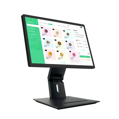 Schermo touchscreen per segnaletica digitale Android 11 da 21,5" con RK3568 2+16GB USB RJ45 WiFi Kds Pos Kitchen Display Schermo Kds con base