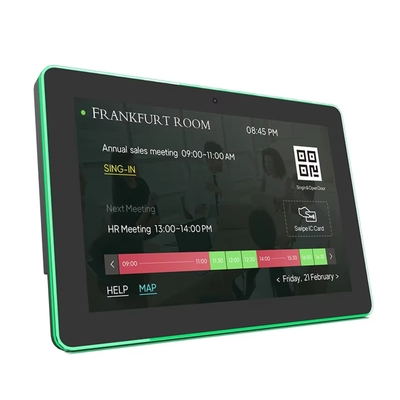 Android 11 Touch Screen Digital Signage Display Tablet con NFC LED Light Bar