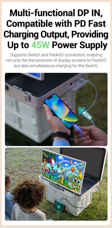 ELC PackGO Portatile da 27 pollici Portfolio Design Touch Screen Sistema Android Smart TV Screen per il campeggio