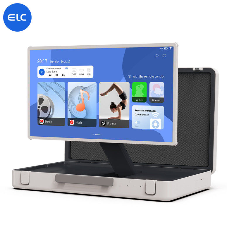 27 pollici portabile all' esterno ELC PackGo Mobile Smart TV Player TV touch screen
