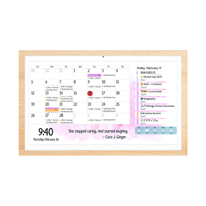 RK3588S2 Ultra-Narrow Frame Mu-MIMO In WiFi 6E Tablet Android 13 Timing Tablet Per Calendario
