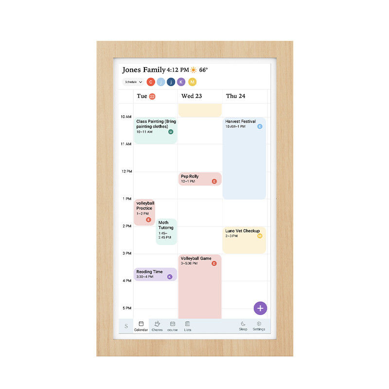 21' Wholesale Smart Home Products Bluetooth 5.3 Ultra-slim Touch Screen Tablet WiFi 6 con Mu-MIMO per il calendario