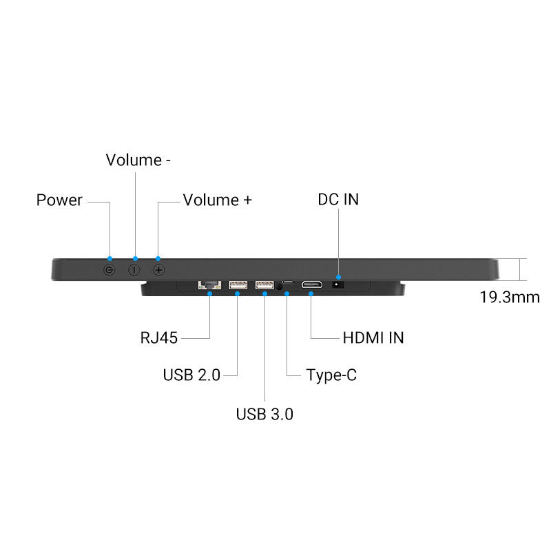 32' Android Tablet WiFi 6 Quadro ultra-stretto per Smart Home Calendario digitale