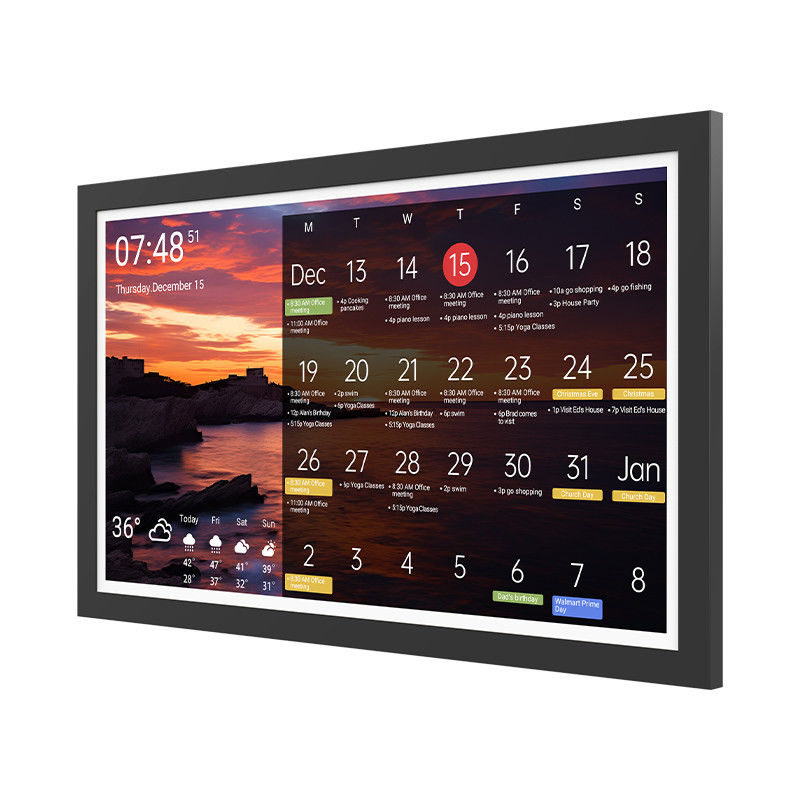32' OEM Tablet 4GB RAM WiFi 6 Ultra-Narrow Frame RK3588S2 Octa Core Timing Tablet Per Smart Home Calendario Digitale