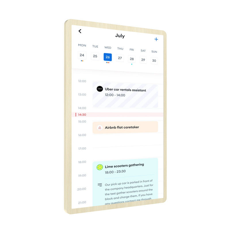 Ultra Slim Calendario elettronico a parete touch screen Smart Calendario a parete Wifi 6 con Mu-MIMO