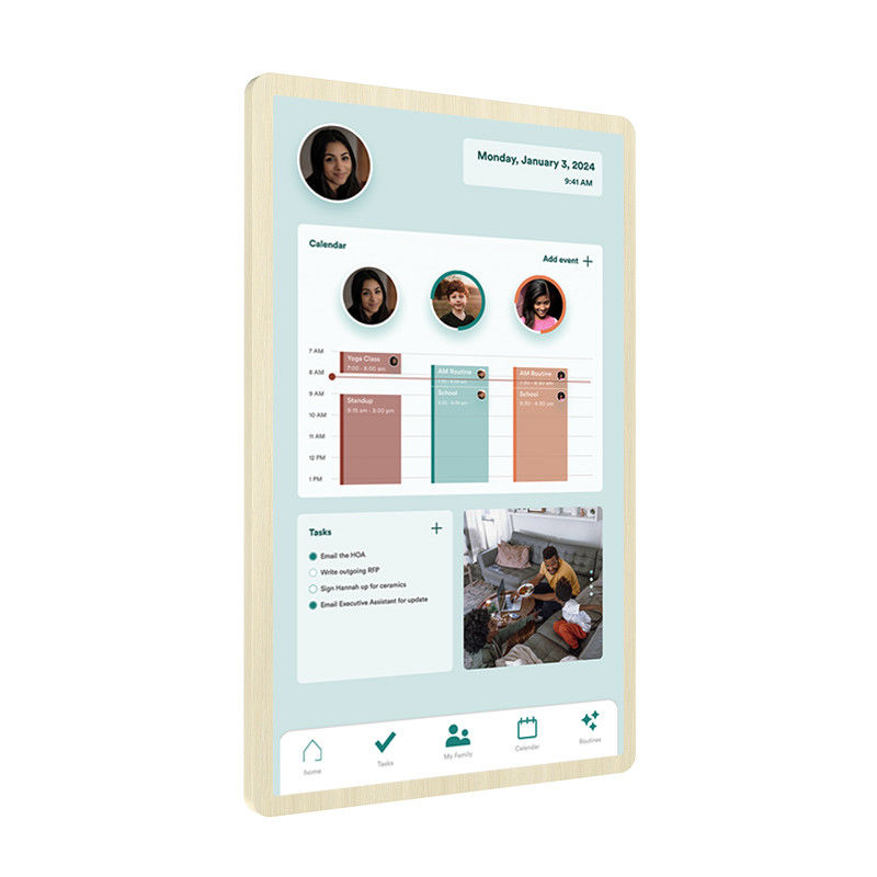 Ultra Slim Calendario elettronico a parete touch screen Smart Calendario a parete Wifi 6 con Mu-MIMO