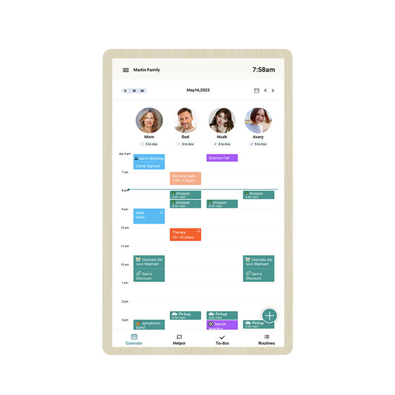 ELC Nuovo design della lista di controllo del calendario display RK3576 android 13 smart touch screen calendario famiglia calendario intelligente