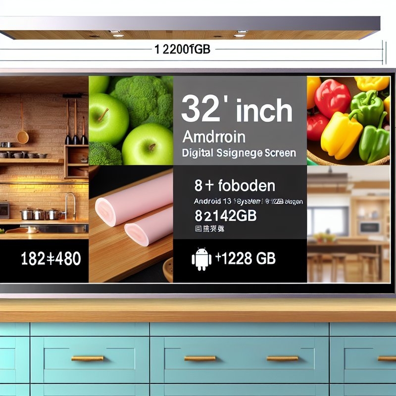 24 32 pollici 8+128gb Android 13 1920*1080 24 pollici Digital Signage Display Display Cucina Display Screen Display System