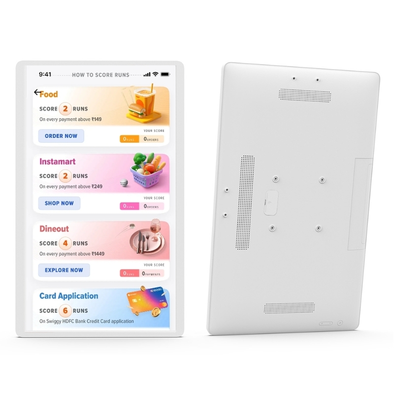 Schermo di visualizzazione della cucina Sistema Kds Sistema Pos NFC Monitor di visualizzazione degli ordini della cucina Android 13 ELed Schermo di visualizzazione della gestione dei menu KDS