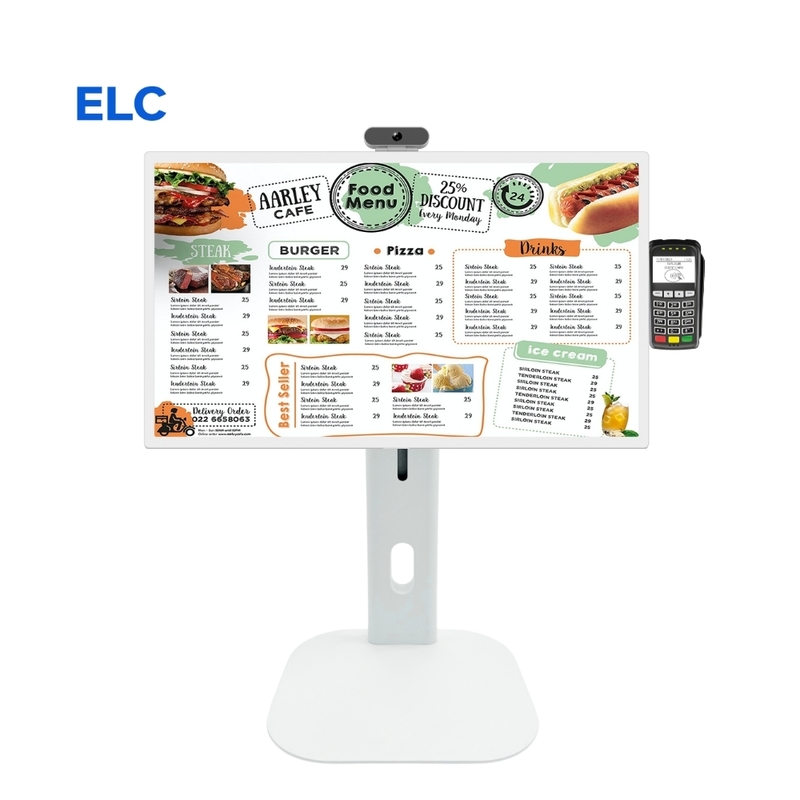 Touch Screen Ristorante Pos System Chiosco 24 pollici Desktop Tablet Portable Monitor Screen Smart Android 13 TV Display Tablet PC