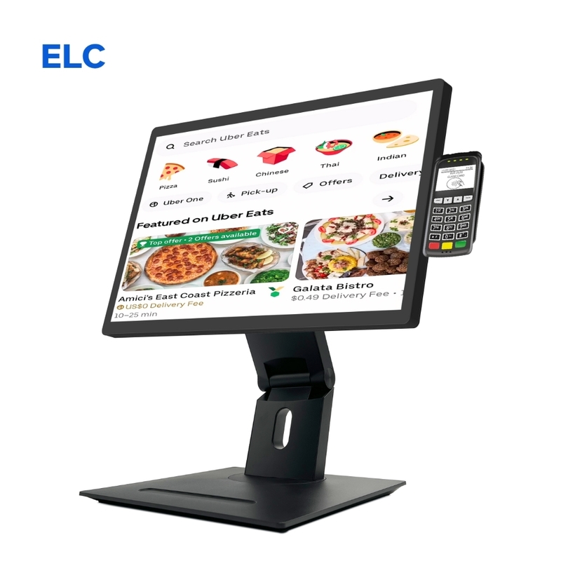 Schermo touchscreen per segnaletica digitale Android 11 da 21,5" con RK3568 2+16GB USB RJ45 WiFi Kds Pos Kitchen Display Schermo Kds con base