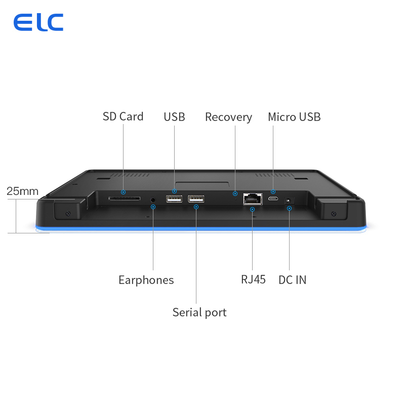 10Tablet Android da 1 pollice con POE e LED Light Bar