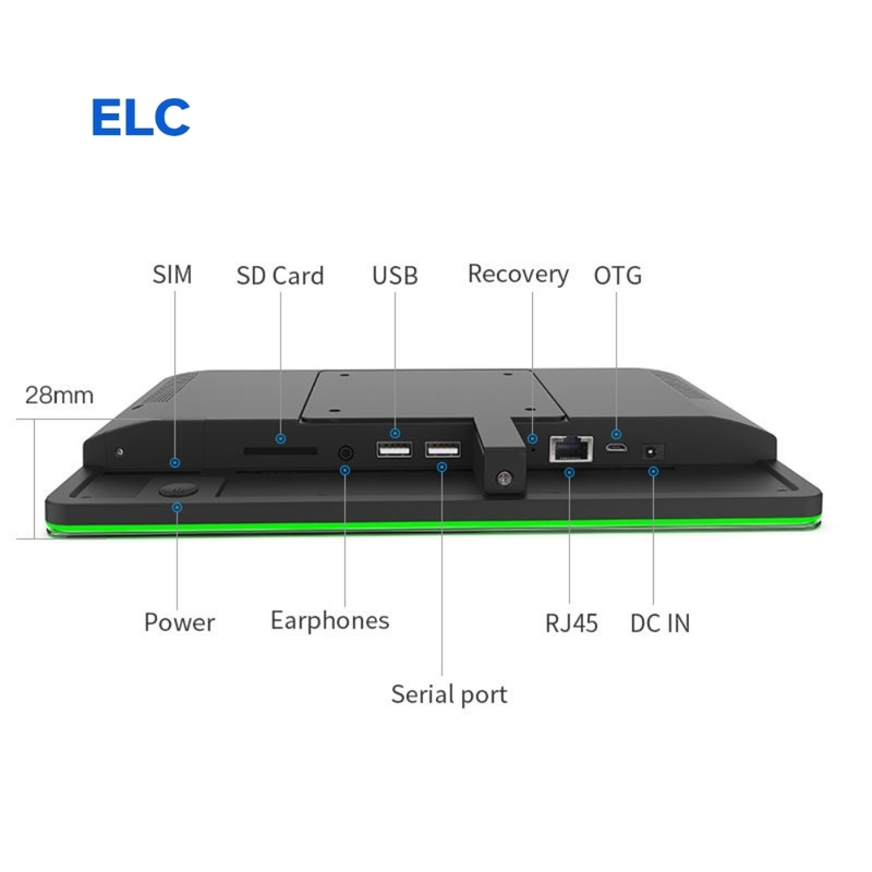 10Tablet Android da 1 pollice con POE e LED Light Bar