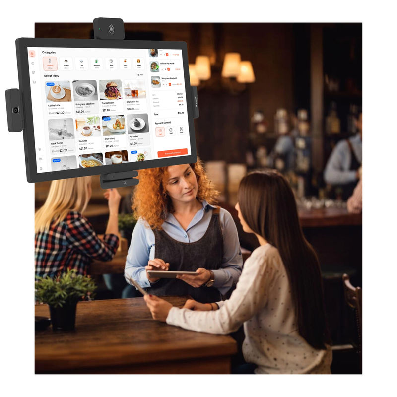 21.5" Touch Screen Tablet Android RK3576 per ristorante Punto di vendita Riordinamento Chiosco Autoservizio