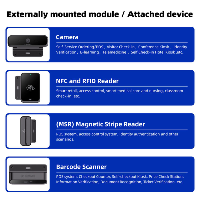 21.5" Touch Screen Tablet Android RK3576 per ristorante Punto di vendita Riordinamento Chiosco Autoservizio