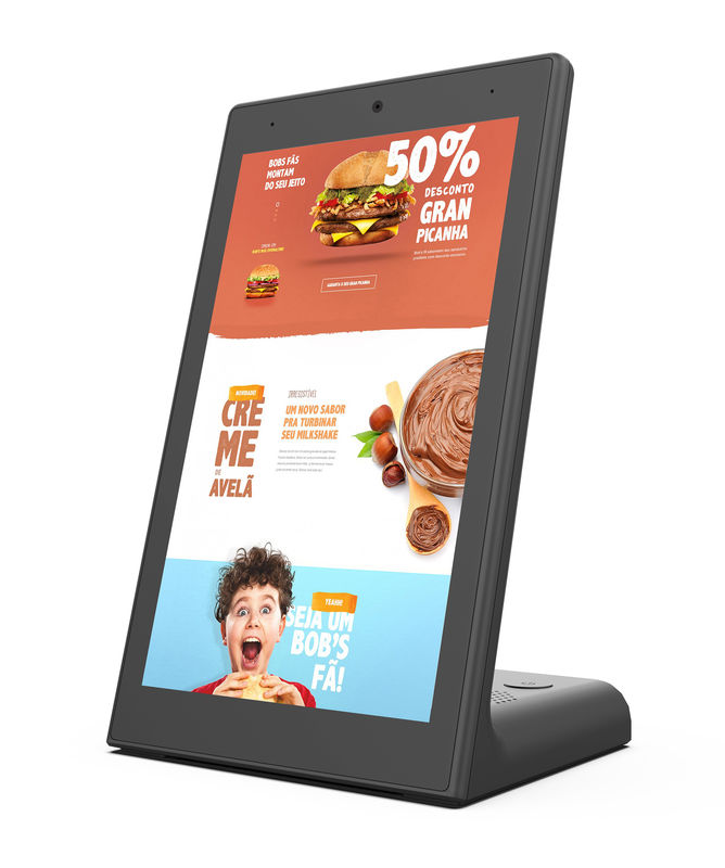La compressa d'ordinazione L del ristorante di feedback dei clienti di NFC RK3399 modella il pannello LCD a 8 pollici