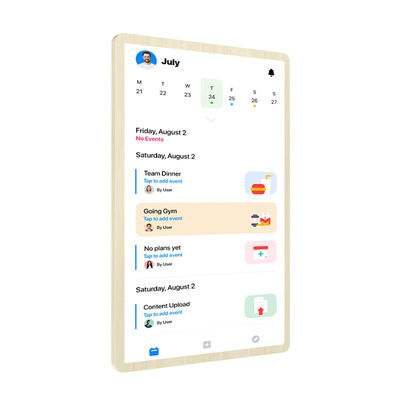 ELC Nuovo design della lista di controllo del calendario display RK3576 android 13 smart touch screen calendario famiglia calendario intelligente