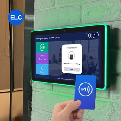 Android 11 Touch Screen Digital Signage Display Tablet con NFC LED Light Bar